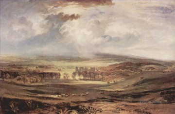Raby Castle Residence of the Earl of Darlington Turner Oil Paintings